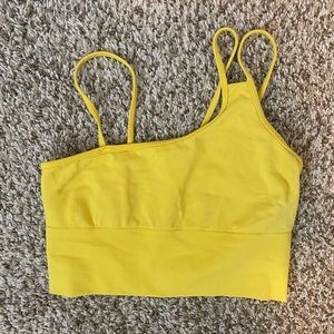 ALO Yoga Offset Bralette in Yellow